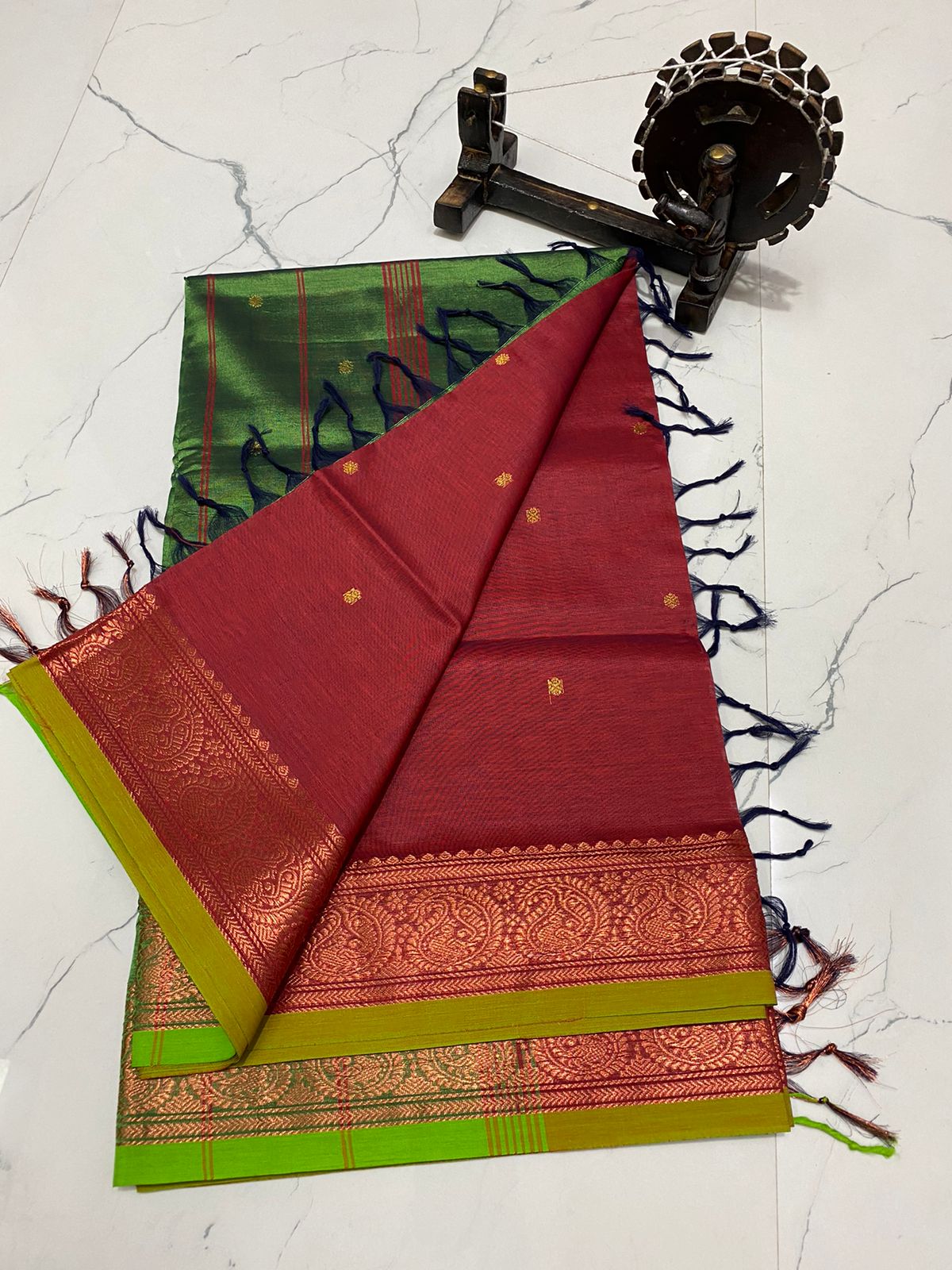 Traditional chinalampattu cotton saree
