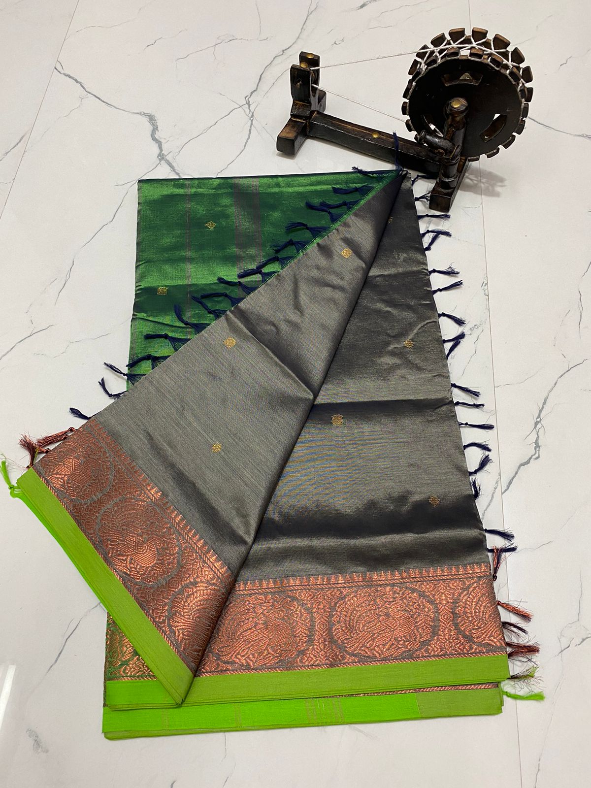 Traditional chinalampattu cotton saree