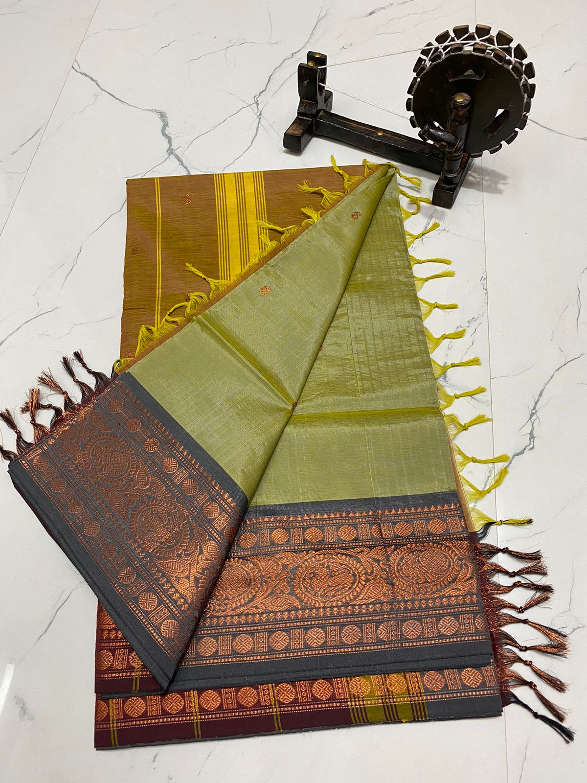Traditional chinalampattu cotton saree