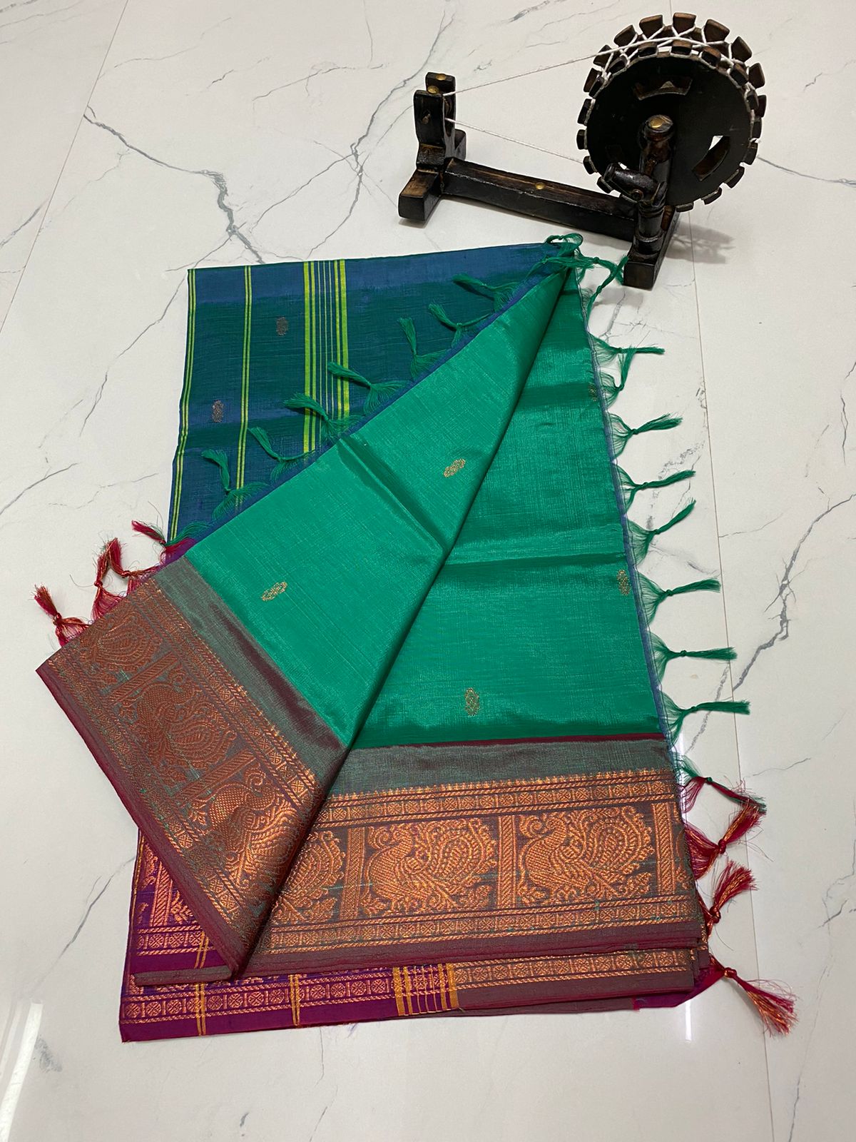 Traditional chinalampattu cotton saree