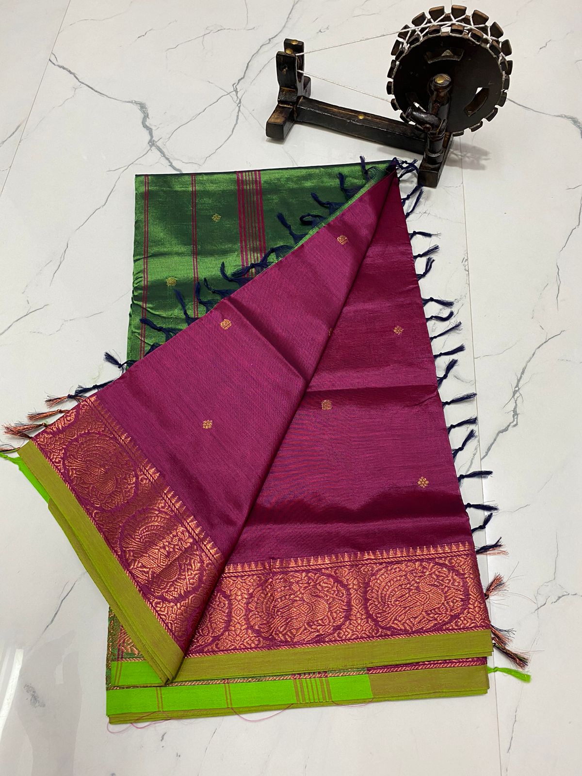 Traditional chinalampattu cotton saree
