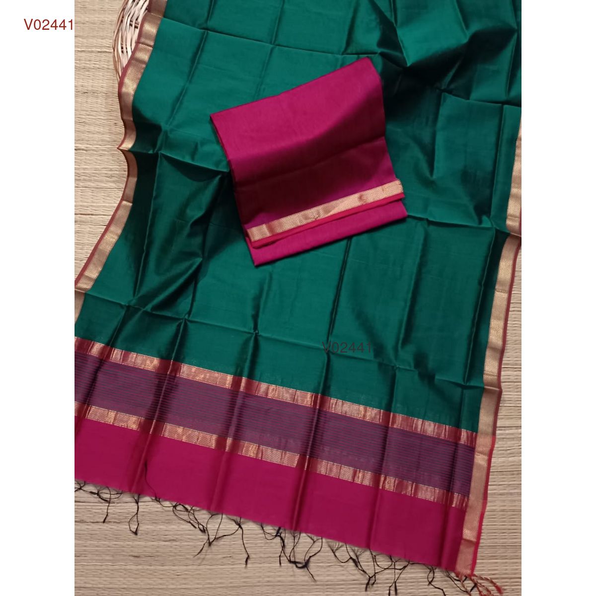 Maheshwari handloom kurta dupatta set's - Vannamayil Fashions