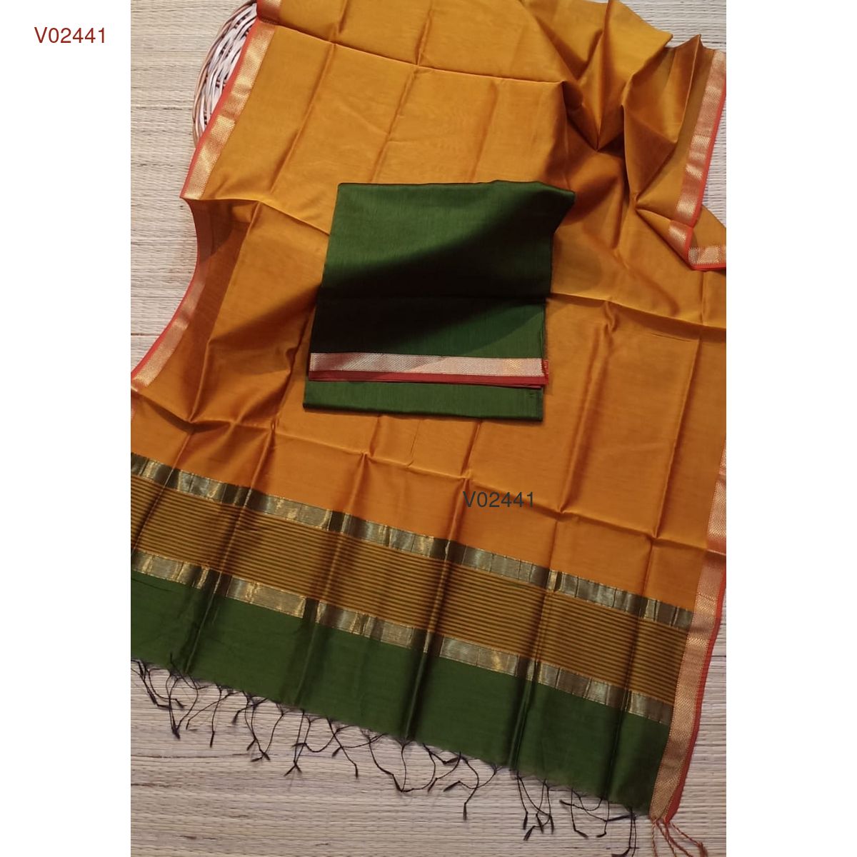 Maheshwari handloom kurta dupatta set's - Vannamayil Fashions