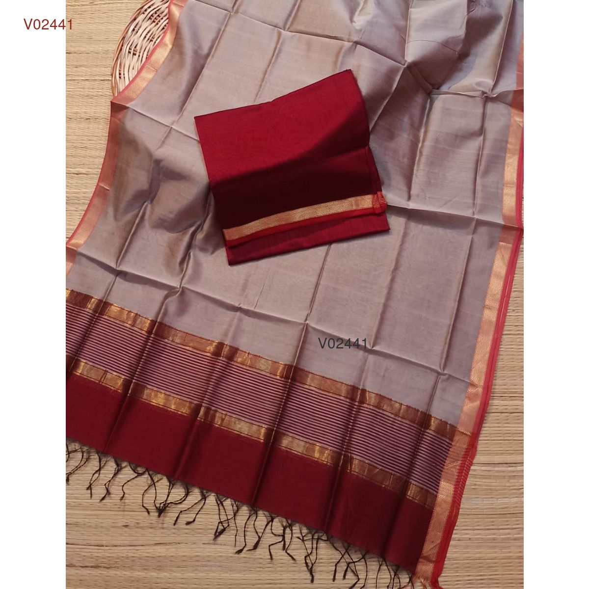 Maheshwari handloom kurta dupatta set's - Vannamayil Fashions