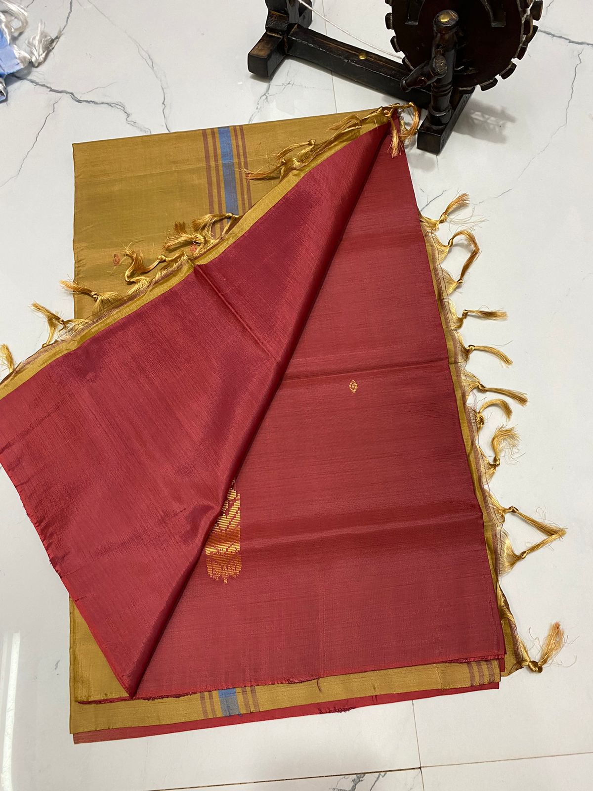Vaalai pattu pure handloom saree