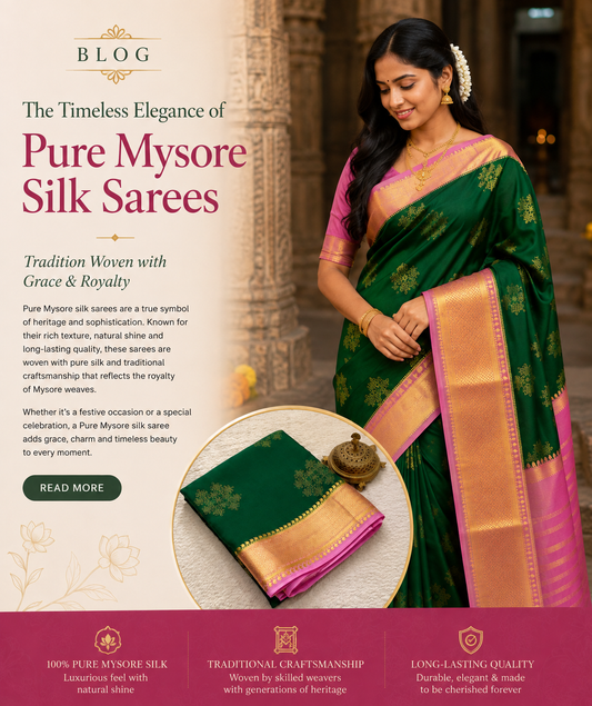 Pure Mysore Silk Sarees: Complete Guide to Silk, Zari, Price & Quality