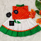 0 - 14 age tricolor kids skirt and crop top