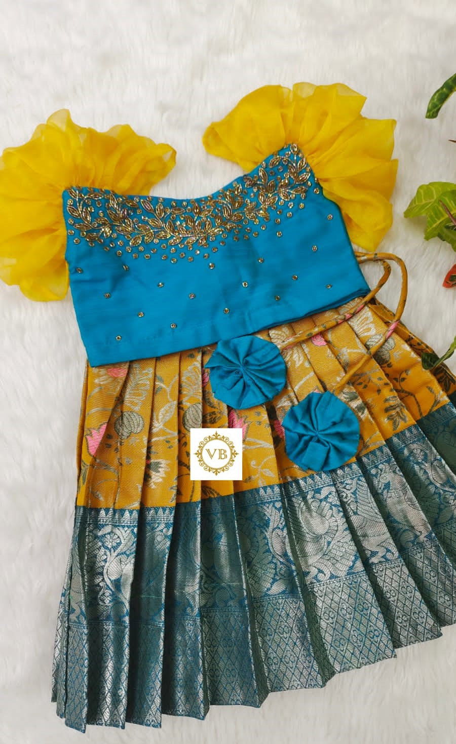 1 - 14 Years Banarasi Skirt and Top for Kids