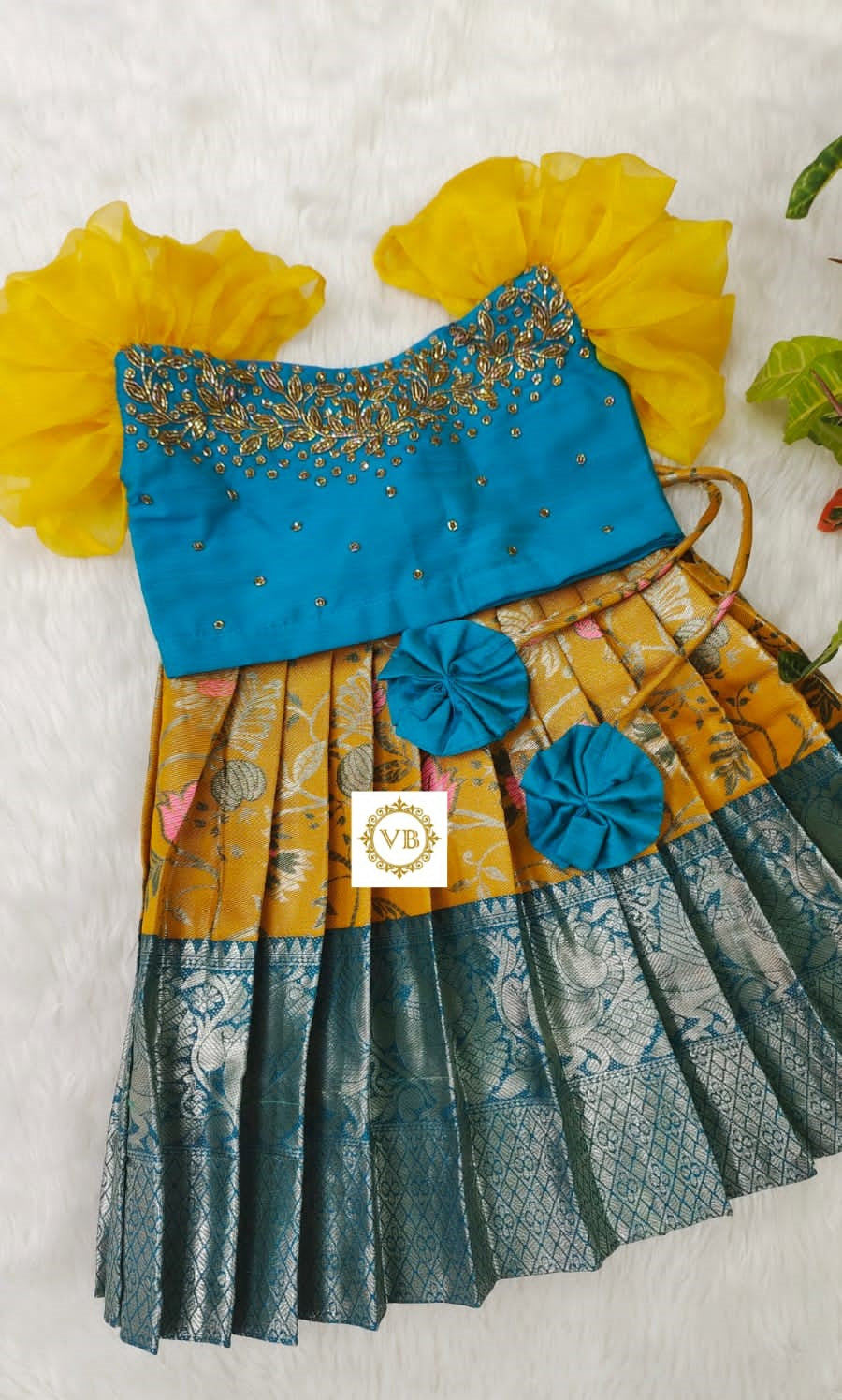 1 - 14 Years Banarasi Skirt and Top for Kids