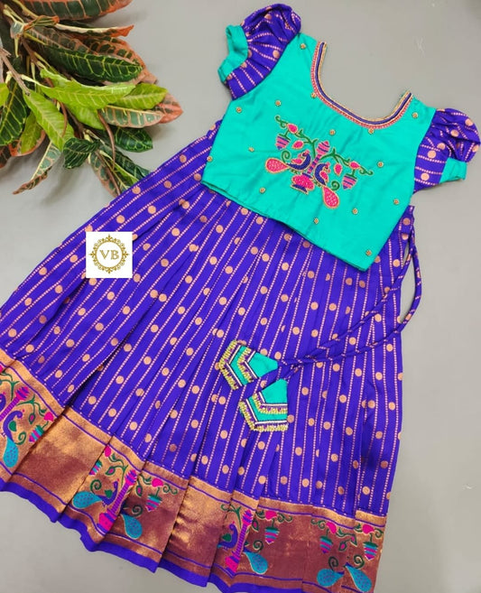 1 - 14 Years Banarasi Skirt and Top