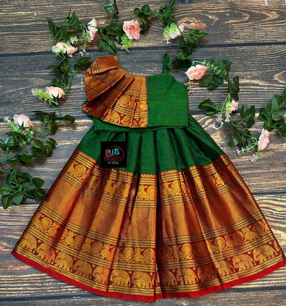 0 - 14 years Narayanapet cotton  lehenga for pretty little one