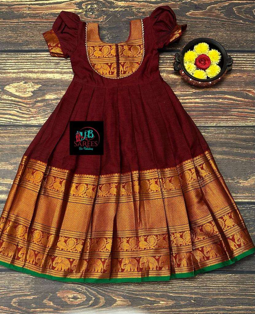 0 - 14 years Narayanapet cotton long frock