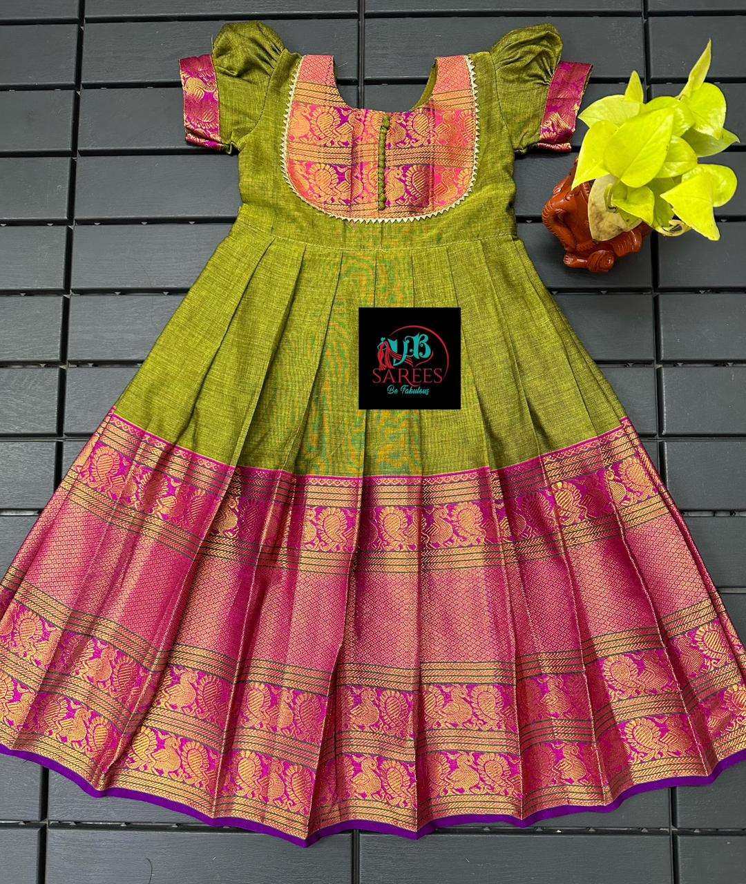 0 - 14 years Narayanapet cotton long frock