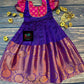 0 - 14 years Soft silk cotton with copper zari weaving frock