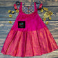 0 - 14 years Soft silk cotton with copper zari weaving frock