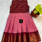 0 - 14 years sungudi cotton with jacquard fusion frock