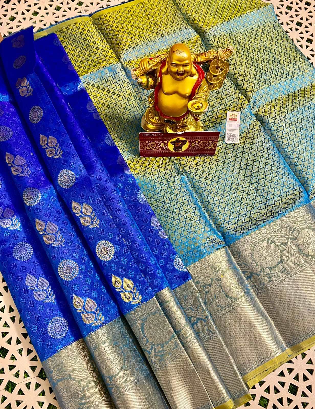 0-5 Years Kanjivaram Silk Pavadai Material