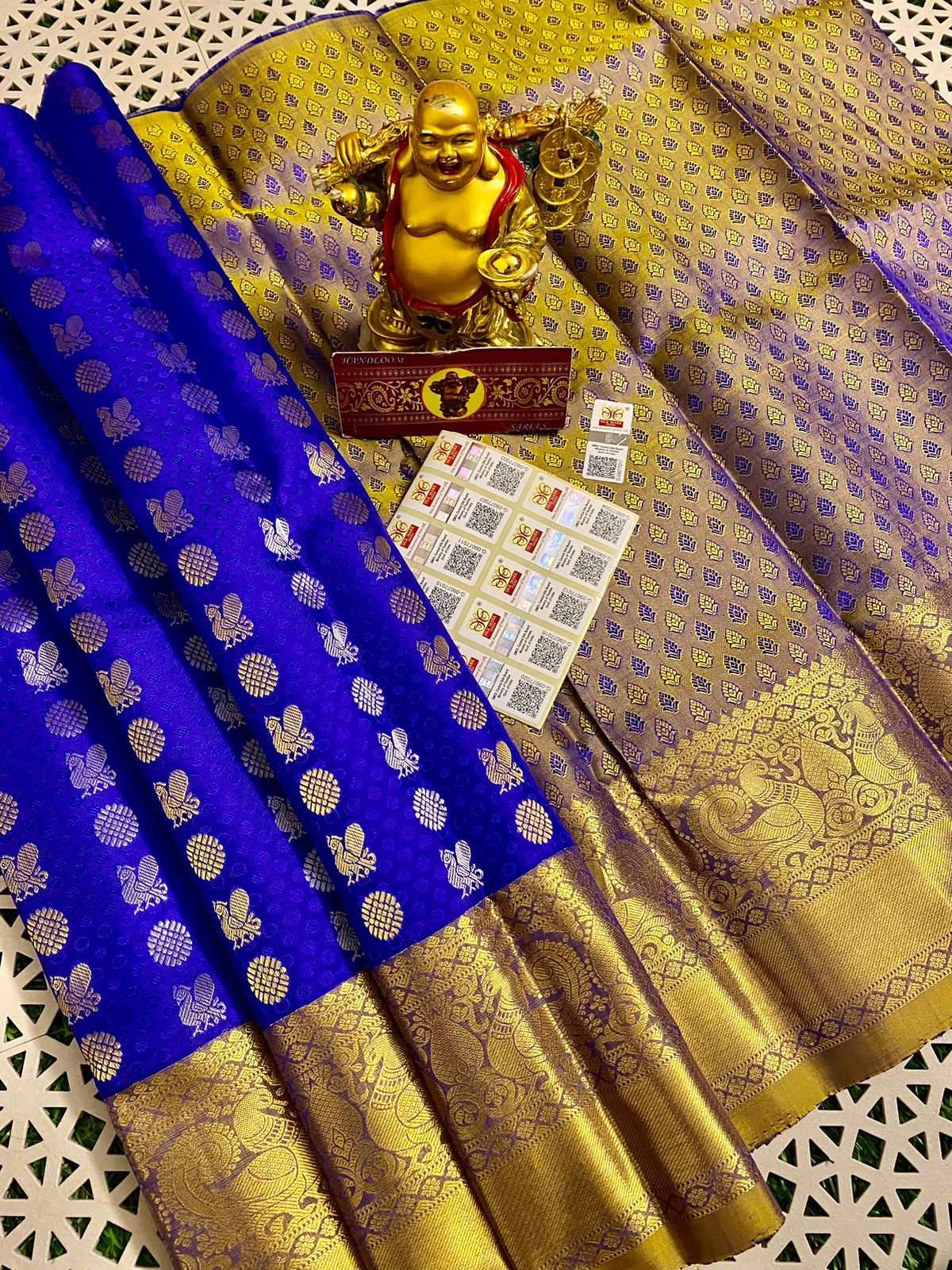 0-5 Years Kanjivaram Silk Pavadai Material