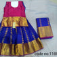 0 to 16 age pure silk skirt and top with matching saree for mom