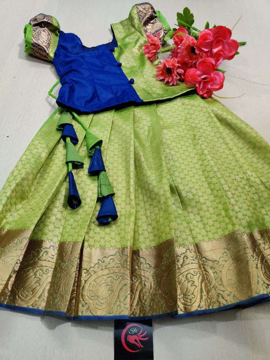 1 - 15 pattu style pavadai set