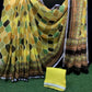 120 count pure linen digital print on saree