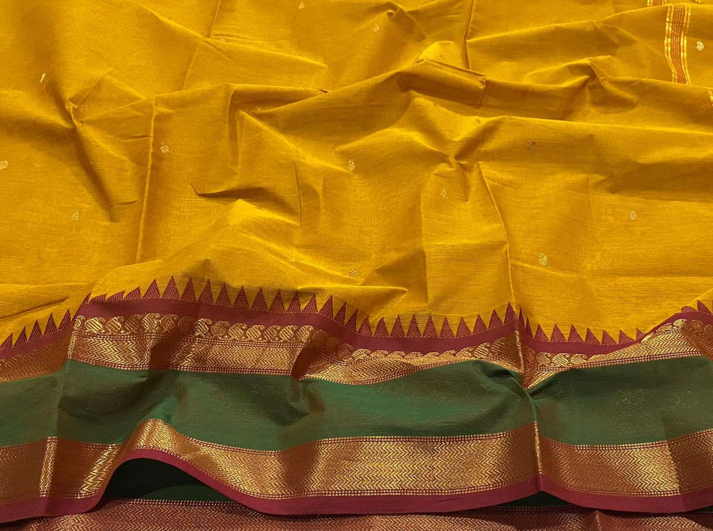 80’s zari butta chettinad cotton saree