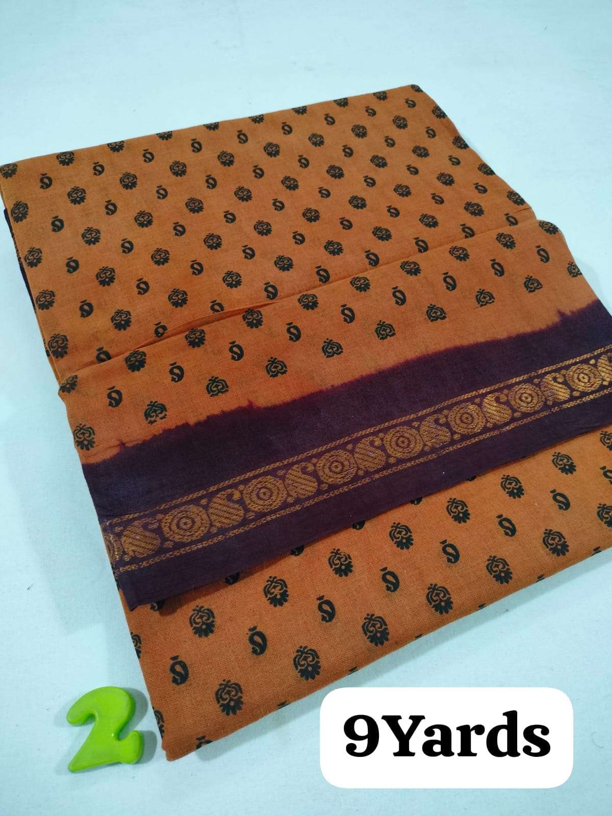 9 yard sungudi cotton madisar saree