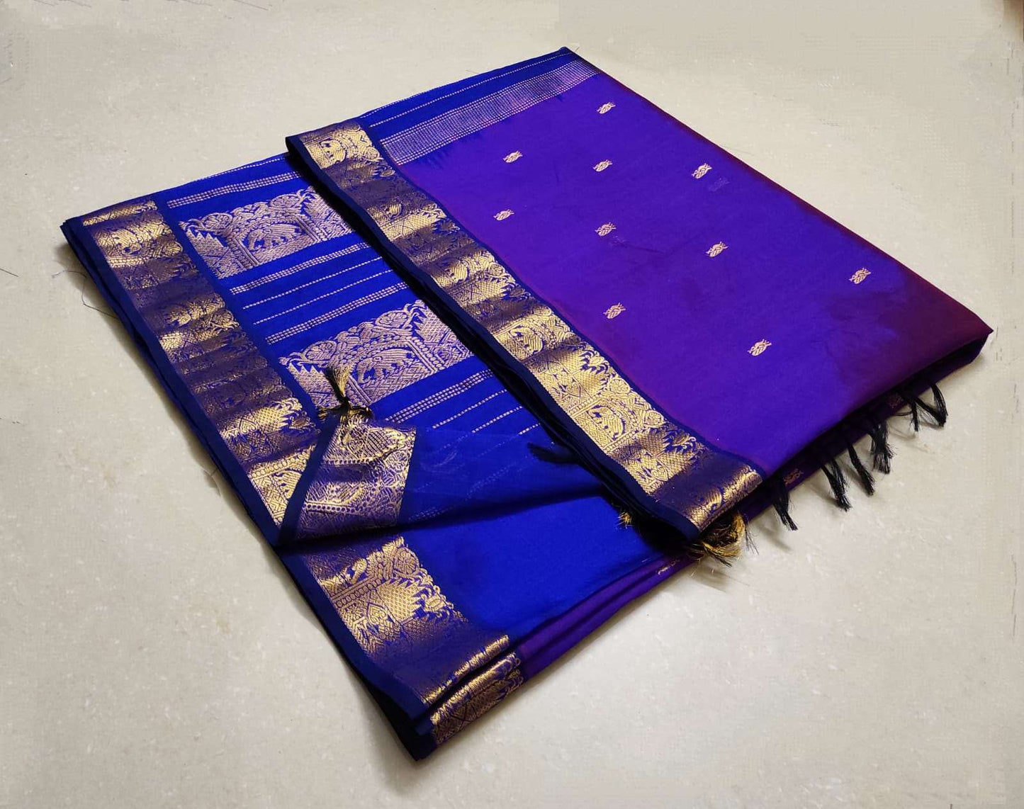 Arani pattu Silk and cotton mix saree - Vannamayil Fashions