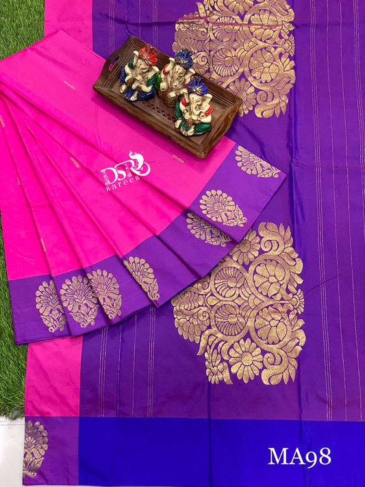 Arani pattu rich pallu work soft silky saree - Vannamayil Fashions