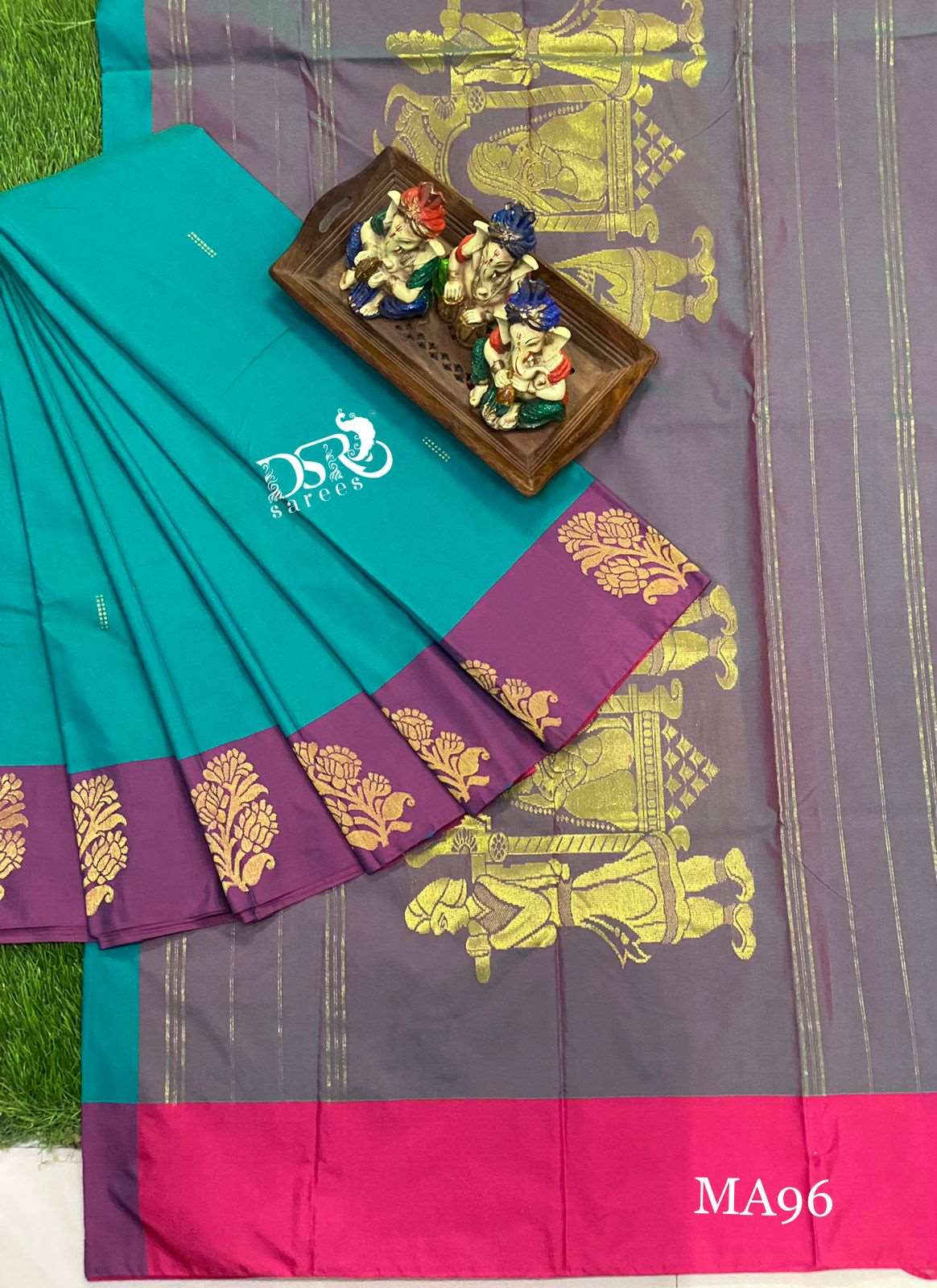 Arani pattu rich pallu work soft silky saree - Vannamayil Fashions