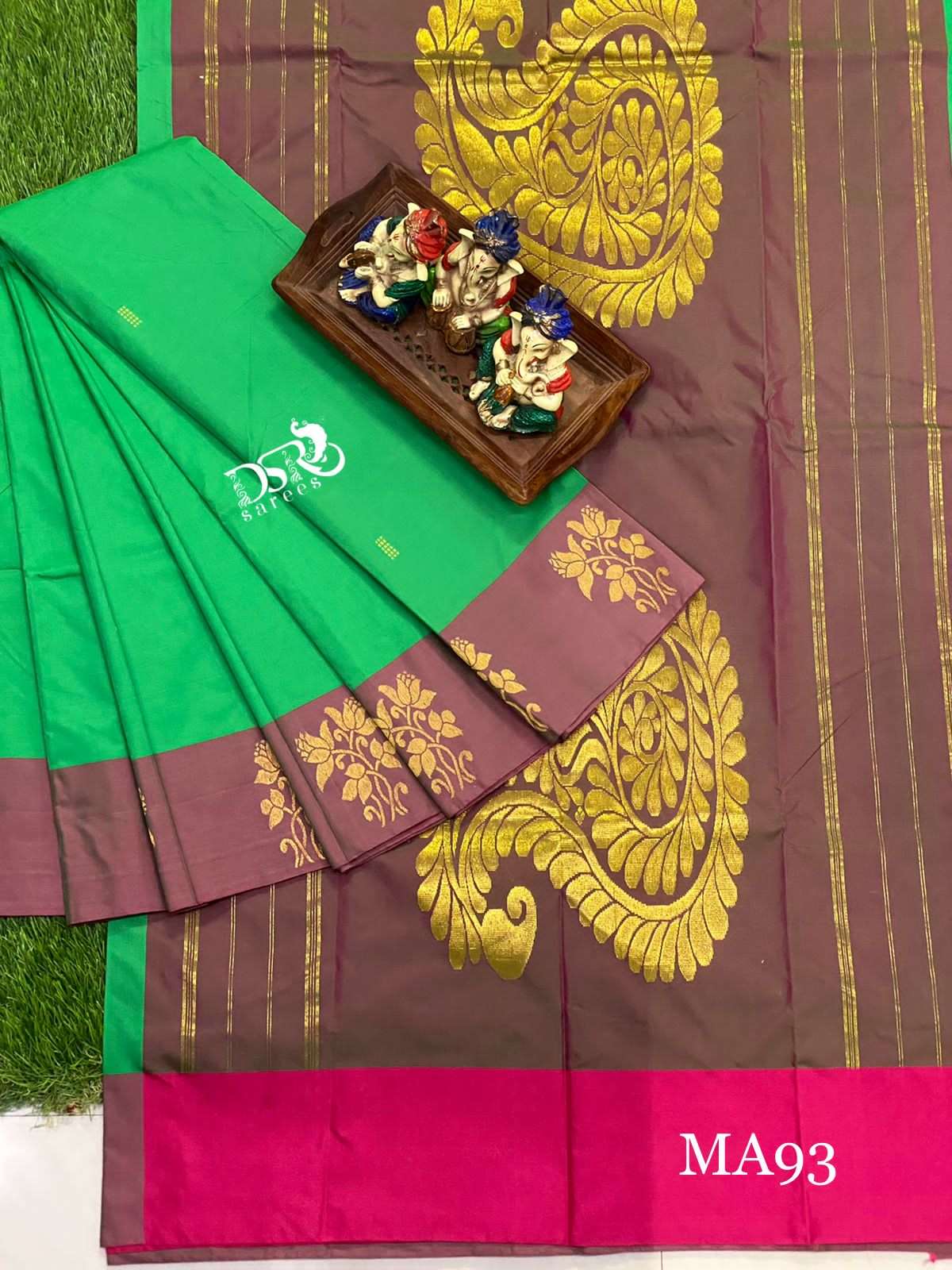 Arani pattu rich pallu work soft silky saree - Vannamayil Fashions