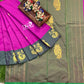 Arani pattu rich pallu work soft silky saree - Vannamayil Fashions