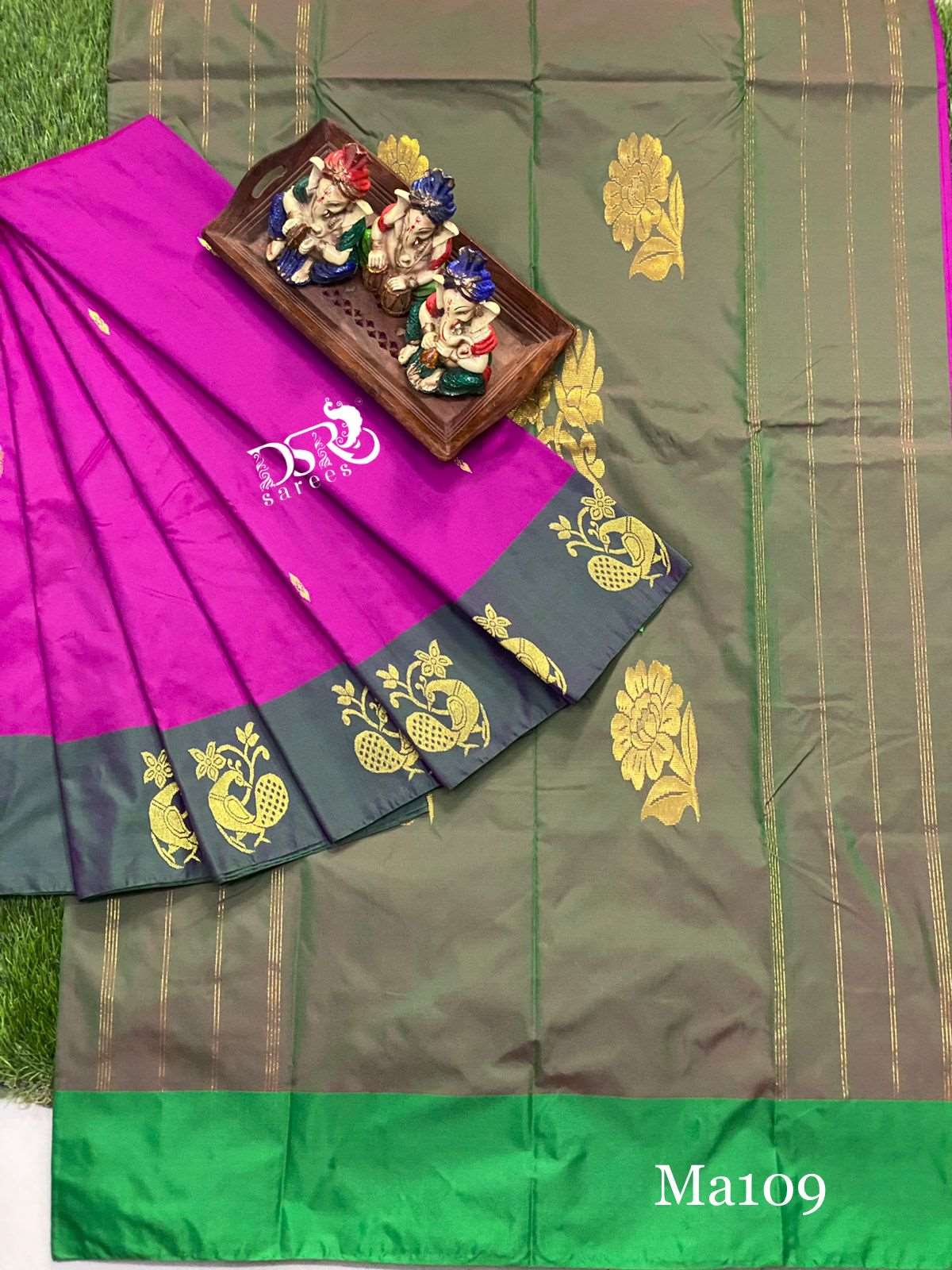 Arani pattu rich pallu work soft silky saree - Vannamayil Fashions