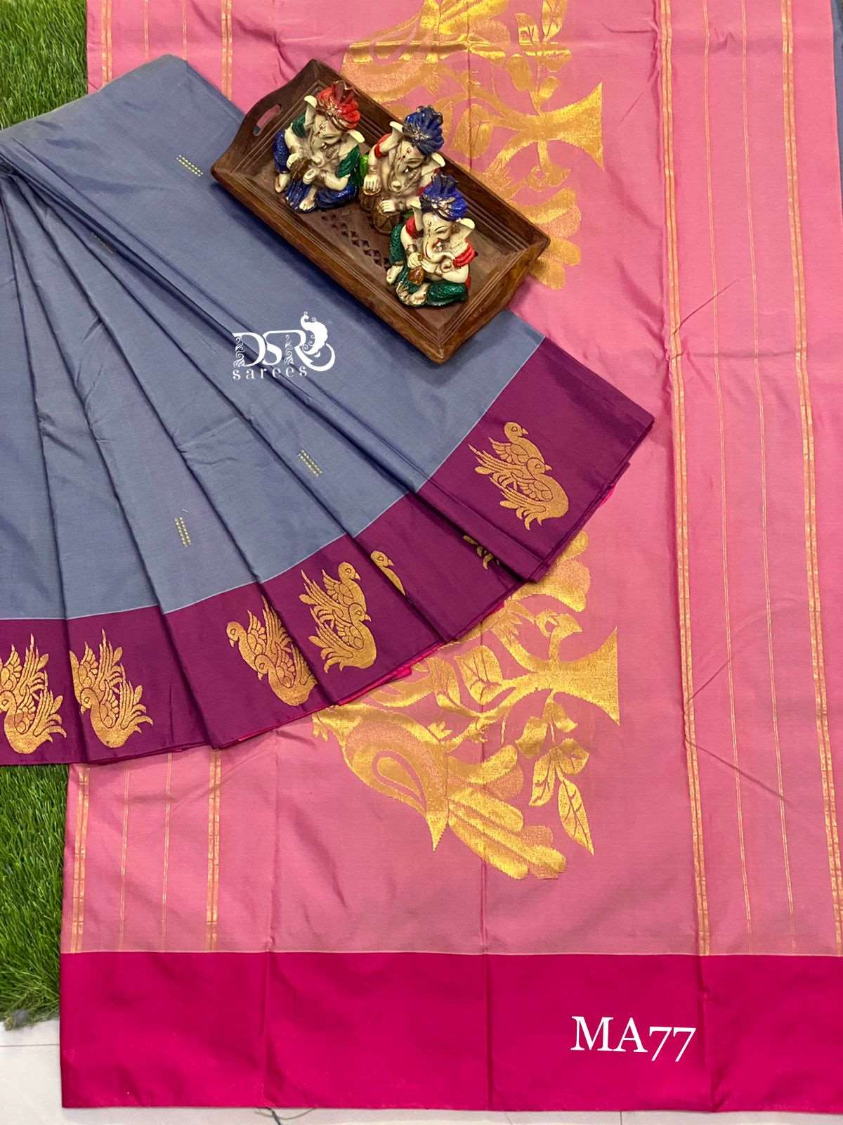 Arani pattu rich pallu work soft silky saree - Vannamayil Fashions