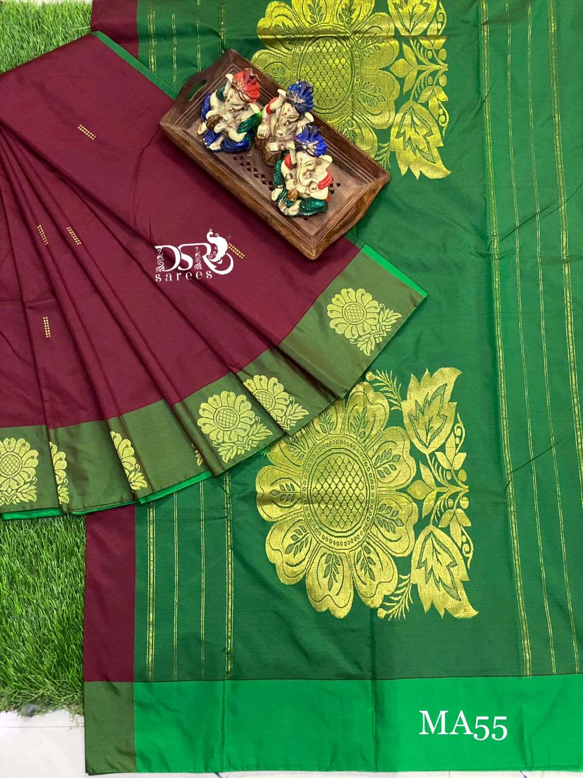 Arani pattu rich pallu work soft silky saree - Vannamayil Fashions