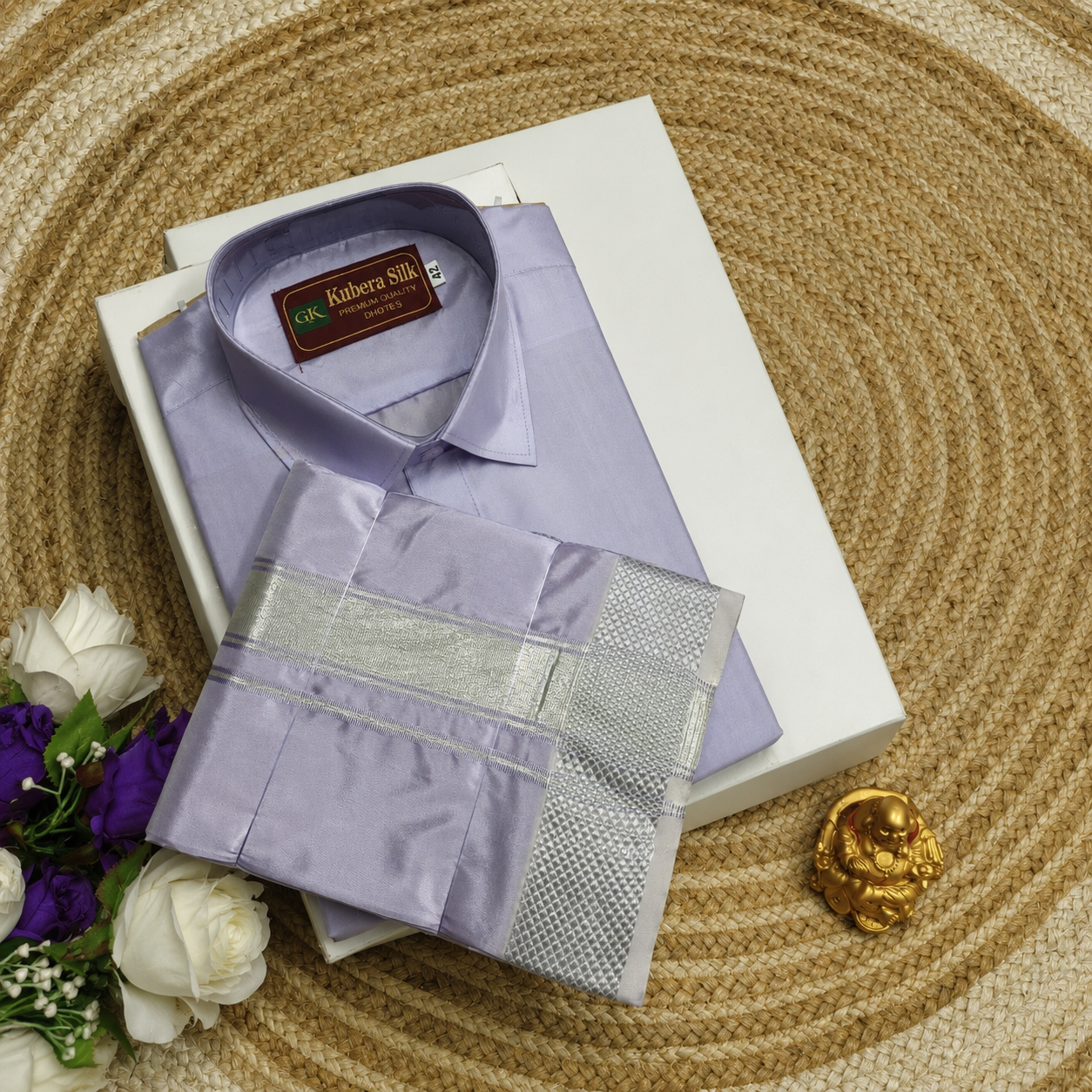 Semi Silk Dhoti Shirt
