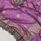 Crepe Work Saree