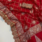 Crepe Work Saree