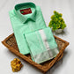 Heritage Harmony Father & Son Semi Silk Dhoti Shirt Combo