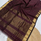 Maheshwari handloom zari border all over zari checks saree
