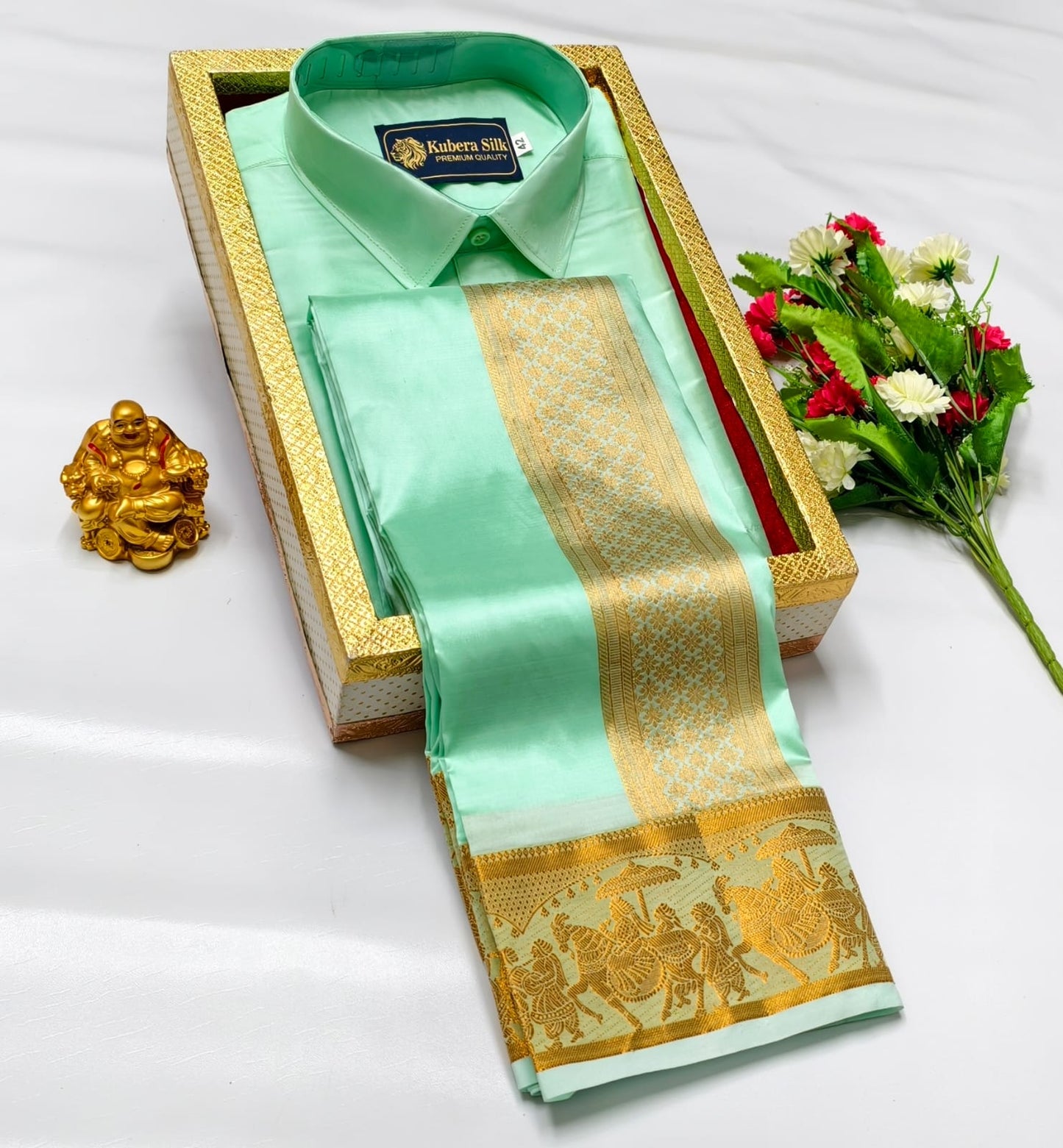 Semi Silk Dhoti Shirt