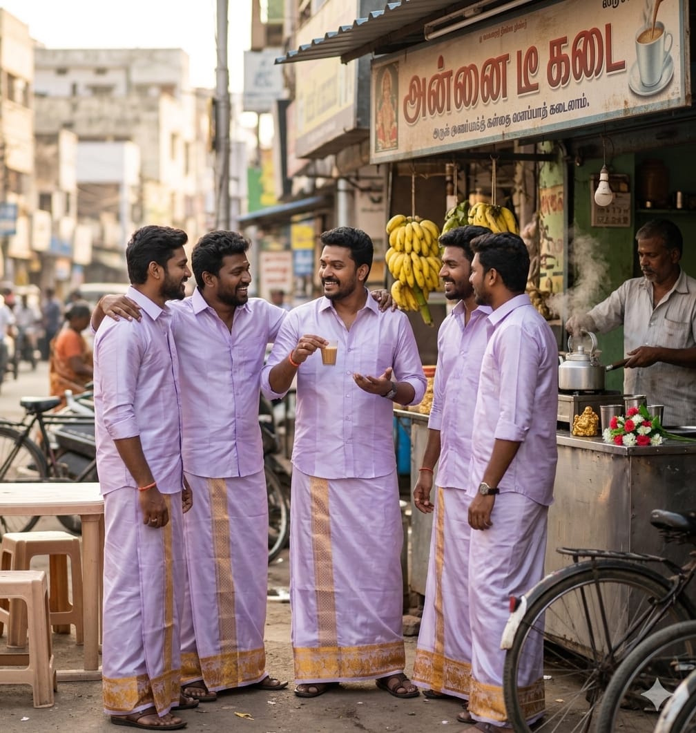 Semi Silk Dhoti Shirt