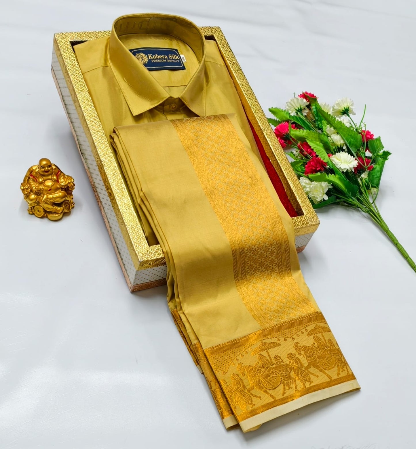 Semi Silk Dhoti Shirt