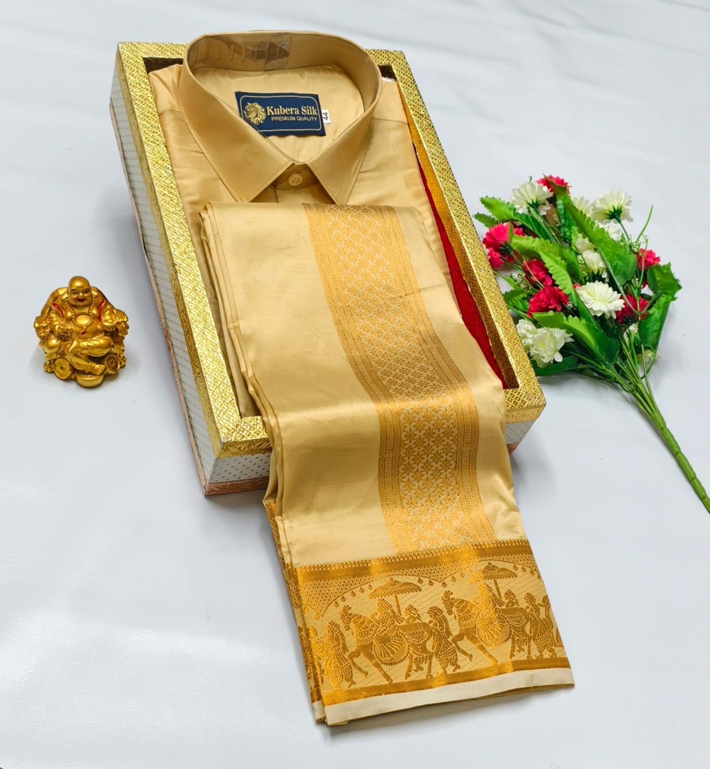 Semi Silk Dhoti Shirt