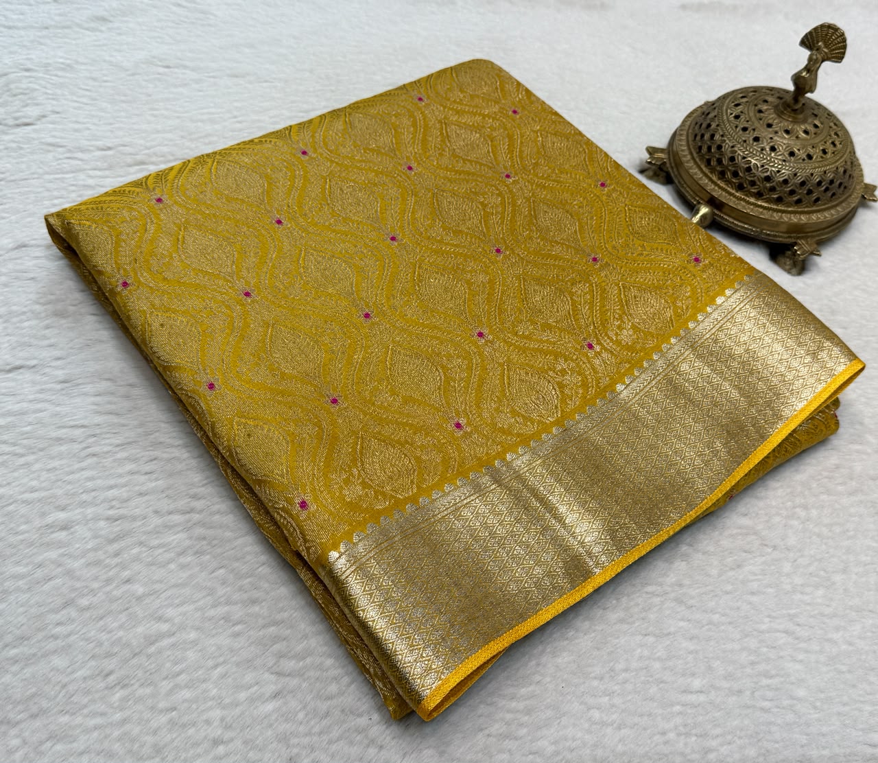 Pure Mysore Silk Brocade Work Saree