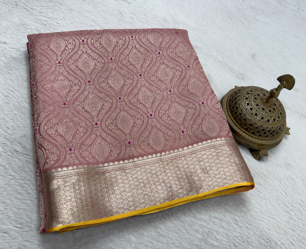 Pure Mysore Silk Brocade Work Saree