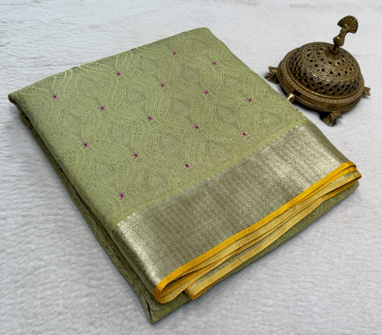 Pure Mysore Silk Brocade Work Saree
