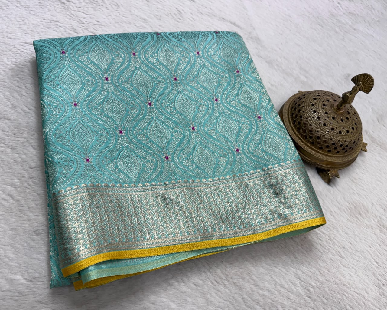 Pure Mysore Silk Brocade Work Saree