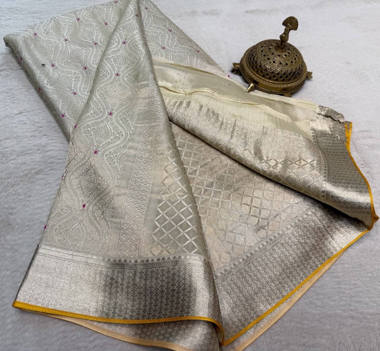 Pure Mysore Silk Brocade Work Saree