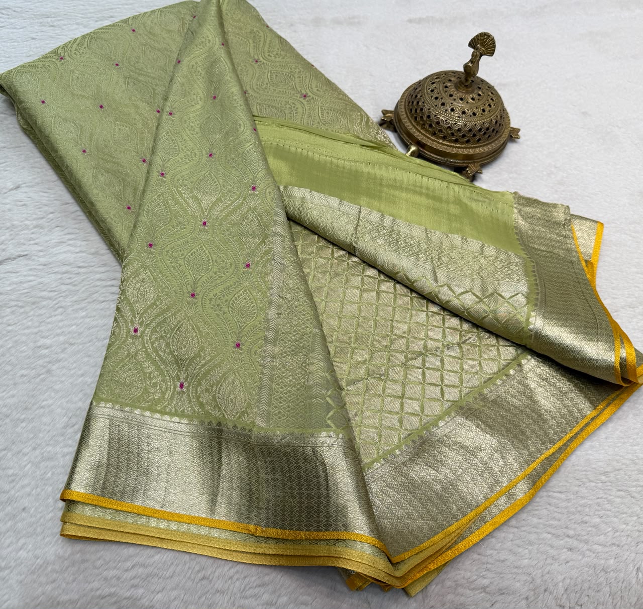 Pure Mysore Silk Brocade Work Saree